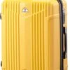 Tesla PC - Reiskoffer - 65 Cm - 4 Wielen - Geel