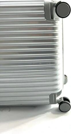 AATravel M Reiskoffer - Trolley ABS - Met Dubbele Wielen - 63 Cm - 66 Liter - Zilver -Bagage24 Winkel 636x1200 1