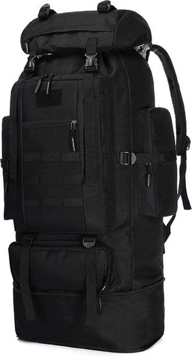 IBright XXL Tactical Backpack 100 Liter - Tactische Rugzak -Militaire Rugzak - Waterdicht - Zwart 4 IBright XXL Tactical Backpack 100 Liter - Tactische Rugzak -Militaire Rugzak - Waterdicht - Zwart - Afbeelding 2
