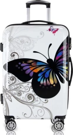 Monzana Hardcase Koffer Vlinder XL - Polycarbonaat 89L 75x49x29cm