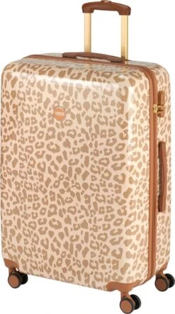 Princess Traveller Leopard - Reiskoffer - Crème/Taupe - L - 76cm -Bagage24 Winkel 669x1200 2