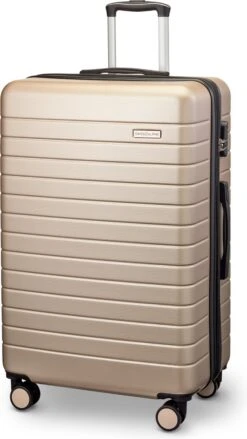 Swiss Alpine 2.0 - Reiskoffer- 77 Cm - 4 Wielen - Champagne - Goud