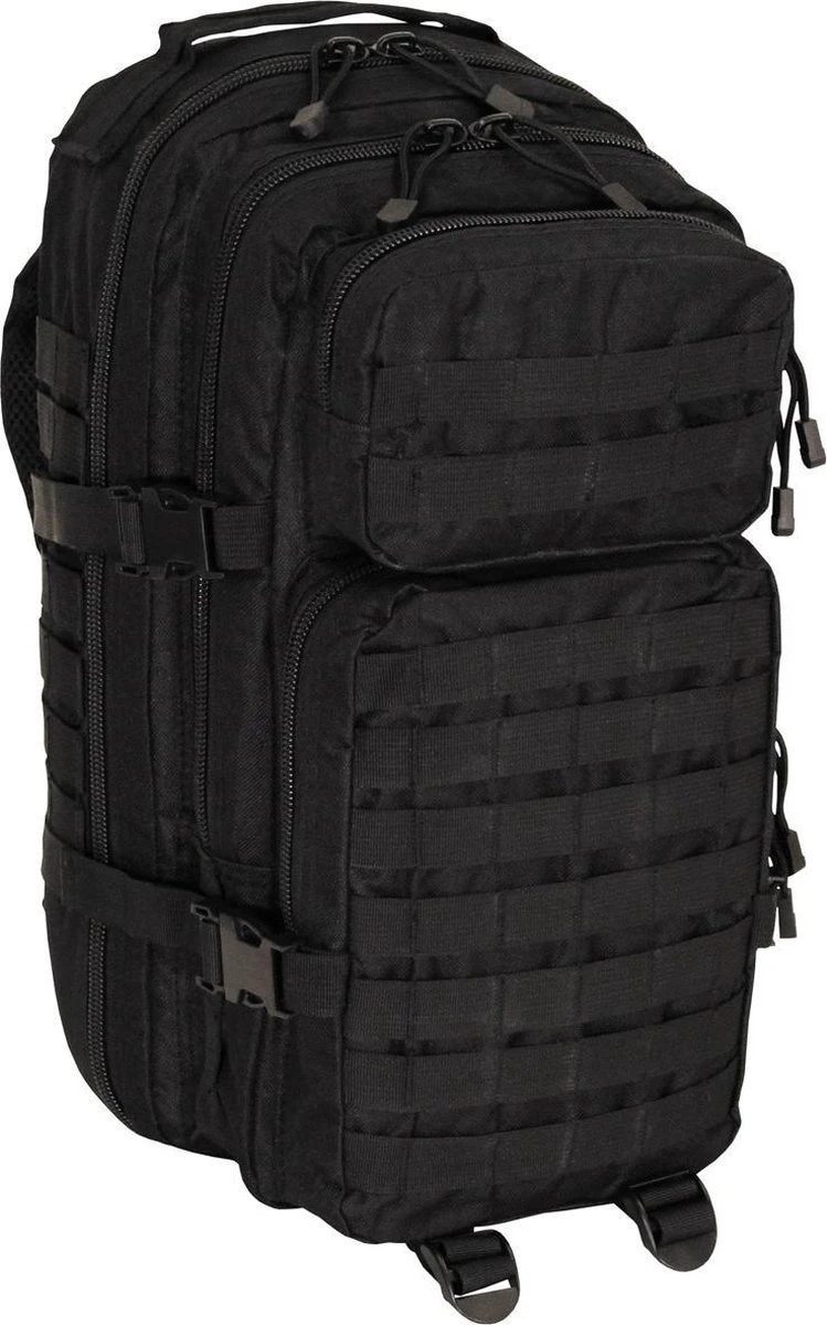 MFH - US Backpack - Assault I - "Basic" - Zwart 3 MFH - US Backpack - Assault I - "Basic" - Zwart