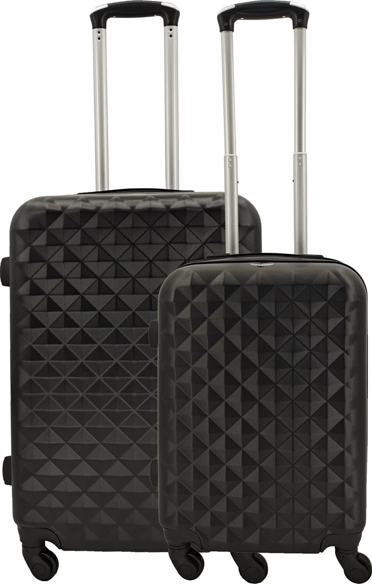 SB Travelbags Kofferset - 2 Delige 'Expandable' Koffer - Zwart - 65cm/55cm 3 SB Travelbags Kofferset - 2 Delige 'Expandable' Koffer - Zwart - 65cm/55cm