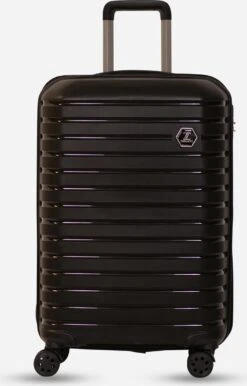 ©TROLLEYZ - Berlin No.11 - Reiskoffer 69cm Met Cijferslot - Dubbele Wielen - 360° Spinners - 100% Polypropyleen- Reiskoffer In Night Black -Bagage24 Winkel 767x1200