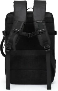 HEANVER Travel Elite - Reistas Handbagage - Weekendtas - 17inch Laptop Rugzak - Backpack Waterafstotend - 30L / 60 Liter Tas - Zwart / Antraciet -Bagage24 Winkel 769x1200
