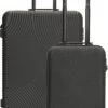Enrico Benetti Louisville Kofferset Tweedelig - 39040-02 - Zwart -Bagage24 Winkel 780x1200