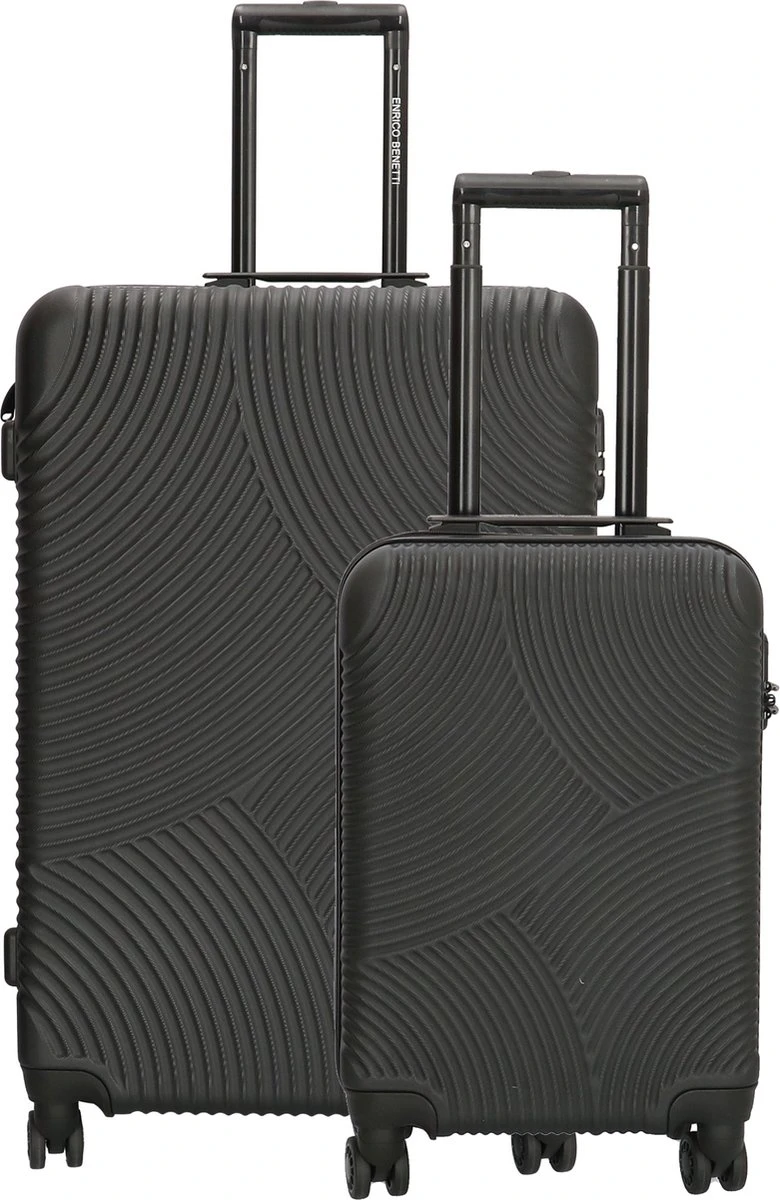 Enrico Benetti Louisville Kofferset Tweedelig - 39040-02 - Zwart 3 Enrico Benetti Louisville Kofferset Tweedelig - 39040-02 - Zwart