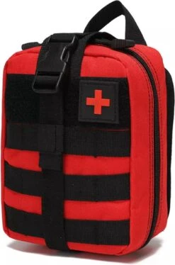 Alta-X Outdoor - Ehbo Tas Rood - Medicijntas - First Aid Bag - Jacht Survival Militaire Edc Pack Molle - Tactical Heuptas Outdoor Sos Pouch Leger Medische Kit Taille Riem Rugzak -Bagage24 Winkel 792x1200 8