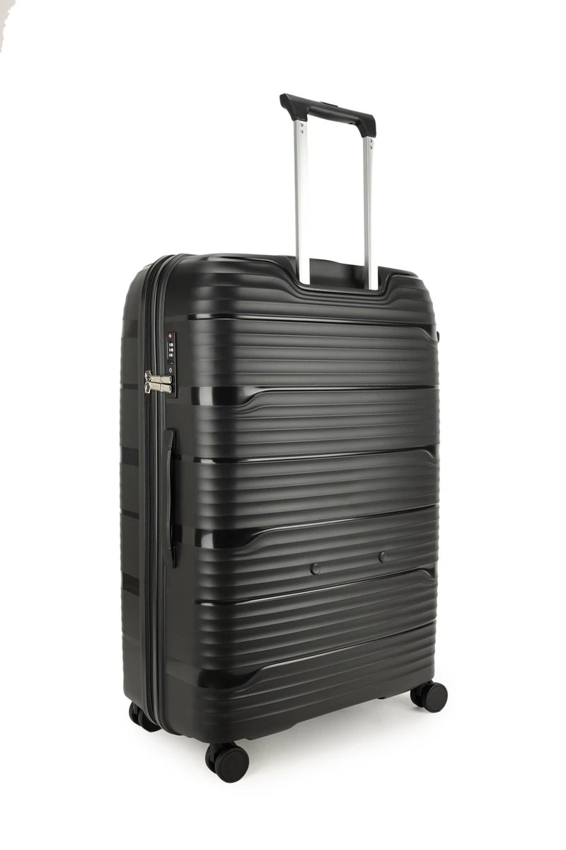Decent EXPLORER PP Trolley 77 Cm - 106 Liter - TSA Slot - Black 12 Decent EXPLORER PP Trolley 77 Cm - 106 Liter - TSA Slot - Black - Afbeelding 10