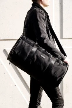 Norlander Twill Weekendtas 50L - Rugtas - Met Draagriem - Zwart -Bagage24 Winkel 800x1200 56