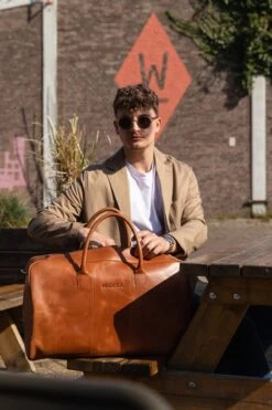 NEGOTIA Delta - Leren Weekendtas - Leren Reistas - Duffel Bag - 100% Luxe Top-Grain Leer - Bruin 16 NEGOTIA Delta - Leren Weekendtas - Leren Reistas - Duffel Bag - 100% Luxe Top-Grain Leer - Bruin -Bagage24 Winkel 800x1200 57