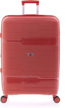 Gladiator Boxing Middelgrote Koffer Expandable 67 Cm 70/80 Liter TSA Slot - Koraalrood -Bagage24 Winkel 804x1200