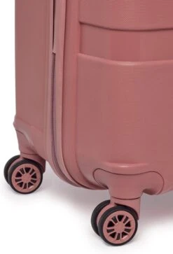 ©TROLLEYZ - Paris No.5 - Kofferset 2 Delig - 55+78cm Met TSA Slot - Dubbele Wielen - 360° Spinners - 100% Polypropyleen - Reiskoffers In Rose Blush -Bagage24 Winkel 817x1200