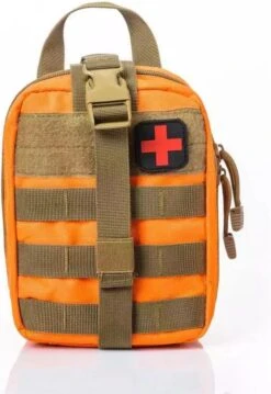 Alta-X Outdoor - EHBO Tas Oranje - Medicijntas - First Aid Bag - Jacht Survival Militaire Edc Pack Molle - Tactical Heuptas Outdoor Sos Pouch Leger Medische Kit Taille Riem Rugzak -Bagage24 Winkel 825x1200 2