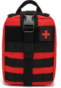 Alta-X Outdoor - Ehbo Tas Rood - Medicijntas - First Aid Bag - Jacht Survival Militaire Edc Pack Molle - Tactical Heuptas Outdoor Sos Pouch Leger Medische Kit Taille Riem Rugzak -Bagage24 Winkel 834x1200 2