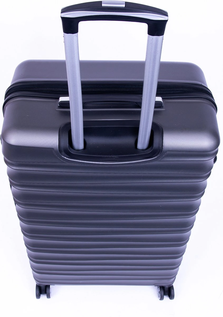 Tobeyz - Koffer - Donkergrijze Handbagage - Medium - Verrijdbaar Op 4 Wielen - Stevig ABS - Lichtgewicht, Trolley 4 Tobeyz - Koffer - Donkergrijze Handbagage - Medium - Verrijdbaar Op 4 Wielen - Stevig ABS - Lichtgewicht, Trolley - Afbeelding 2