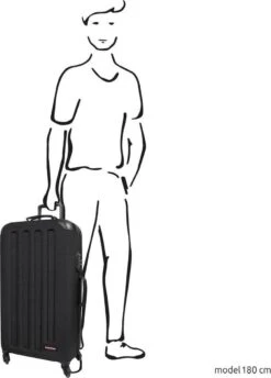 Eastpak TRANZSHELL L Reiskoffer (77 X 43 X 26.5 Cm) - Black -Bagage24 Winkel 862x1200