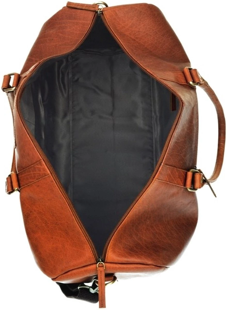 Fana Bags Leren Weekendtas Cognac - Leren Reistas - Grote Reistas Leder - Cadeau Mannen - Reistas/Weekendtas/Sporttas Echt Leer - Duffel Bag 5 Fana Bags Leren Weekendtas Cognac - Leren Reistas - Grote Reistas Leder - Cadeau Mannen - Reistas/Weekendtas/Sporttas Echt Leer - Duffel Bag - Afbeelding 3