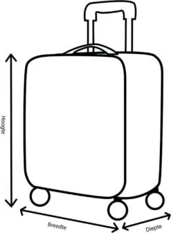 Decent Transit Medium Koffer - 70 Cm - Donkerblauw -Bagage24 Winkel 882x1200