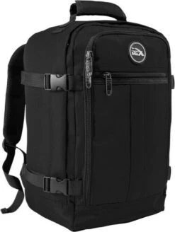 CabinMax Metz Reistas – Handbagage 20L – Rugzak – Schooltas - 40x25x20 Cm – Compact Backpack – Lichtgewicht – Zwart -Bagage24 Winkel 905x1200