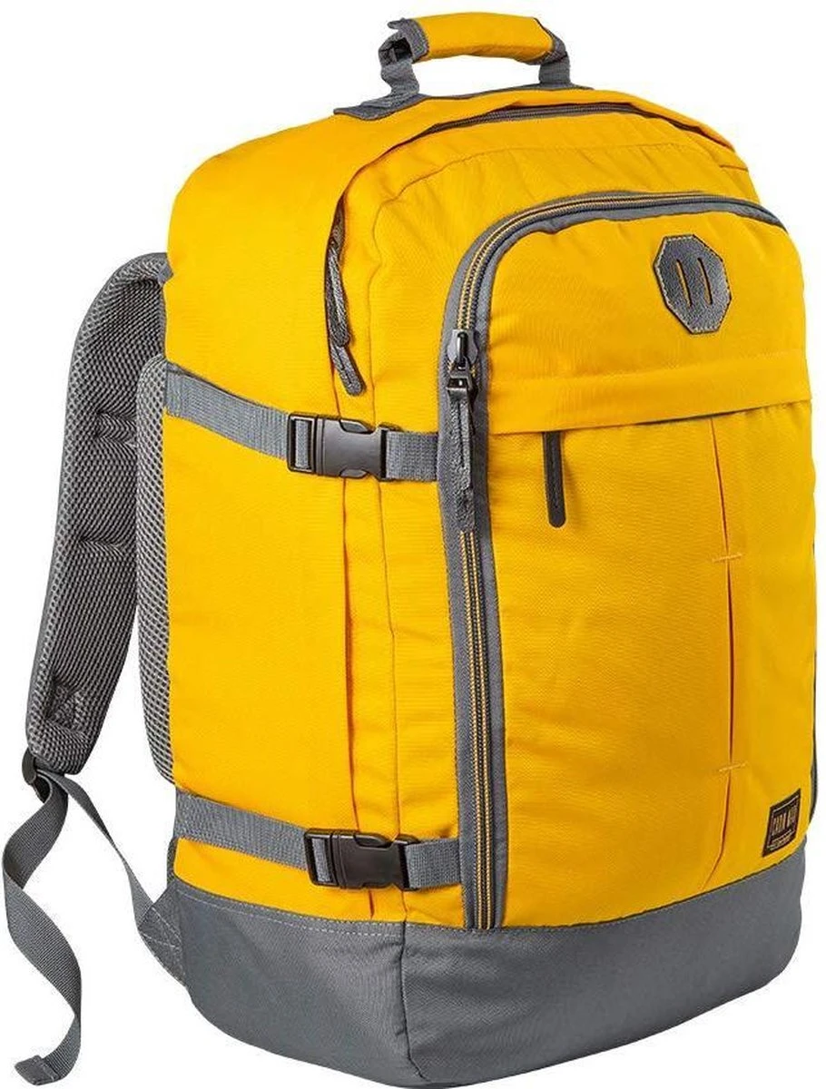 CabinMax Metz Reistas– Handbagage 44L- Rugzak – Schooltas - Backpack 55x40x20cm – Lichtgewicht - Vintage Geel (MZ V-YW) 3 CabinMax Metz Reistas– Handbagage 44L- Rugzak – Schooltas - Backpack 55x40x20cm – Lichtgewicht - Vintage Geel (MZ V-YW)