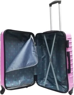 Castillo Quadrant 2 Delige ABS Kofferset (XL+S) - Soft Pink -Bagage24 Winkel 941x1200