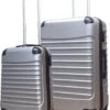 Castillo Quadrant 2 Delige ABS Kofferset (XL + S) - Zilver -Bagage24 Winkel 944x1200