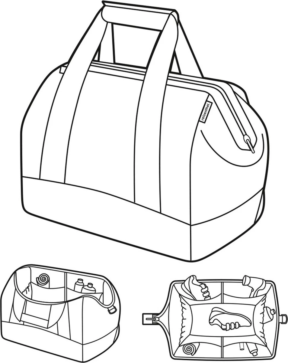 Reisenthel Allrounder L Reistas Sporttas - 30L - Twist Berry Roze 5 Reisenthel Allrounder L Reistas Sporttas - 30L - Twist Berry Roze - Afbeelding 4