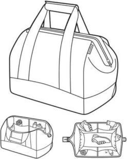 Reisenthel Allrounder M Reistas Sporttas - Maat M - 18L - Dots Zwart -Bagage24 Winkel 955x1200 2