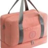 Merkloos Handbagage Reistas – Waterdicht Vak – Vak Voor Schoenen – Vak Voor Overige Spullen – Roze -Bagage24 Winkel 960x1200
