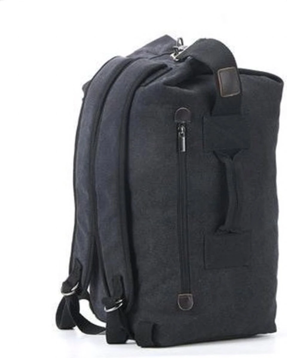 MIRO Luxe Backpack - Rugzak - Grote Capaciteit - Met Zip - 50 Liter - Zwart 8 MIRO Luxe Backpack - Rugzak - Grote Capaciteit - Met Zip - 50 Liter - Zwart - Afbeelding 6