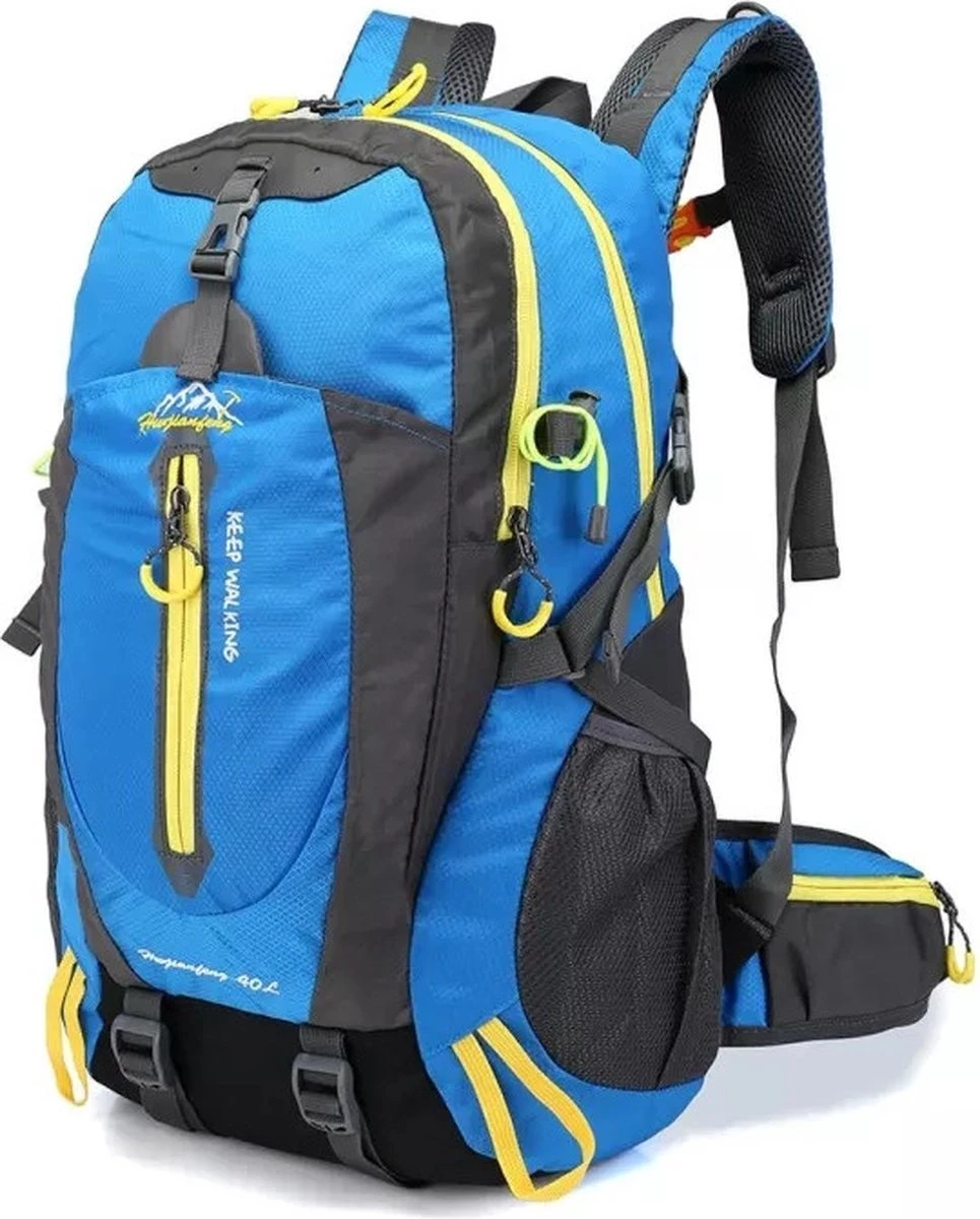 RAMBUX® - Backpack - Wandelrugzak - Licht Blauw - Rugzak - Reistas - 40 Liter 3 RAMBUX® - Backpack - Wandelrugzak - Licht Blauw - Rugzak - Reistas - 40 Liter