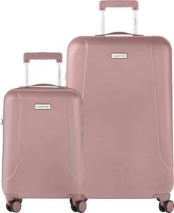 CarryOn Skyhopper Kofferset – TSA Handbagage + Reiskoffer 78cm – Dubbele Wielen - Old Pink 13 CarryOn Skyhopper Kofferset – TSA Handbagage + Reiskoffer 78cm – Dubbele Wielen - Old Pink -Bagage24 Winkel 977x1200