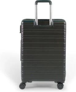 ©TROLLEYZ - Amsterdam No.9 - Reiskoffer 69cm Met TSA Slot - Dubbele Wielen - 360° Spinners - 100% ABS - Reiskoffer In Night Black -Bagage24 Winkel 994x1200