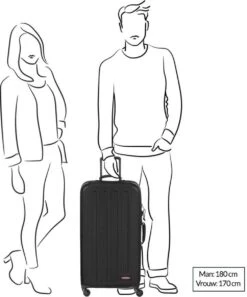 Eastpak TRANZSHELL L Reiskoffer (77 X 43 X 26.5 Cm) - Black -Bagage24 Winkel 998x1200